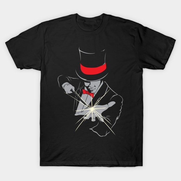 Stylish Magician T-Shirt by Demonforge